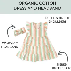 2 Piece Dress and Headband Set