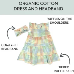 2 Piece Dress and Headband Set