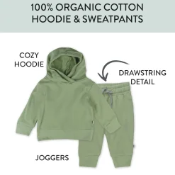 2-Piece Light Weight Hoodie & Sweatpant Set