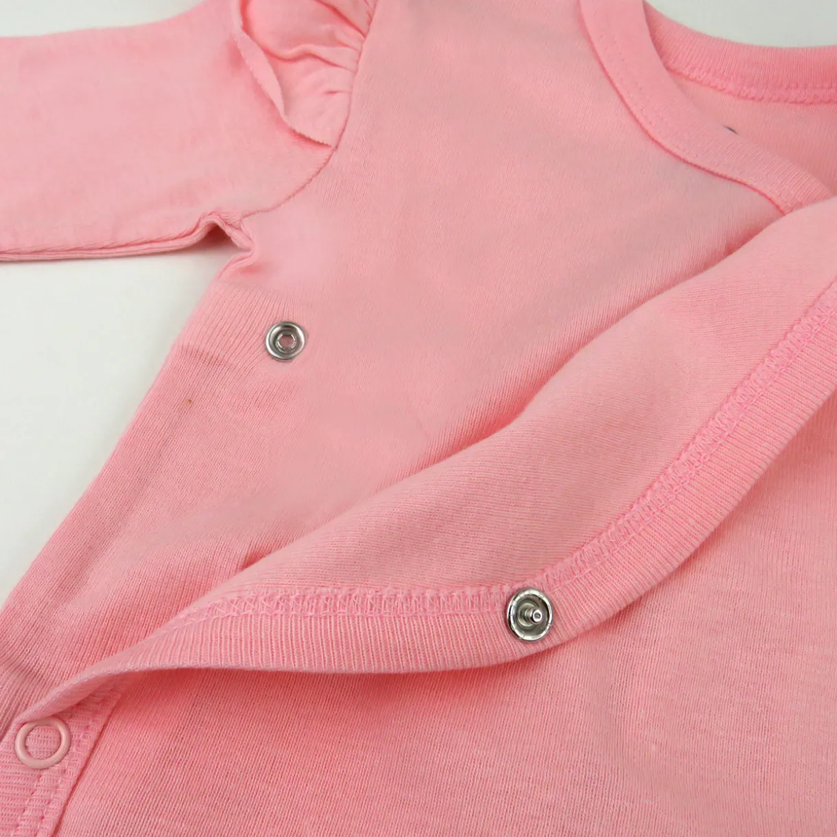 2-Piece Long Sleeve and Ruffle Shoulder Side Snap Bodysuits
