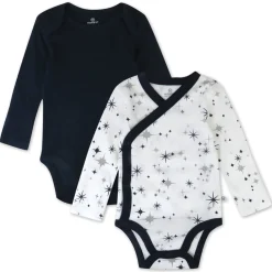 2-Piece Long Sleeve Organic Cotton Bodysuit & Side Snap Bodysuit