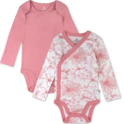 2-Piece Long Sleeve Organic Cotton Bodysuit & Side Snap Bodysuit