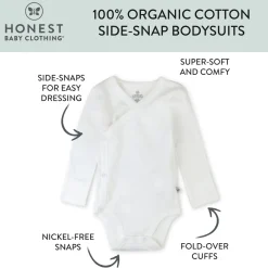 2-Piece Long Sleeve Organic Cotton Bodysuit & Side Snap Bodysuit