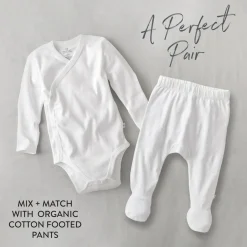 2-Piece Long Sleeve Organic Cotton Bodysuit & Side Snap Bodysuit