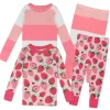 4-Piece Long Sleeve PJ Set