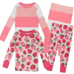 4-Piece Long Sleeve PJ Set