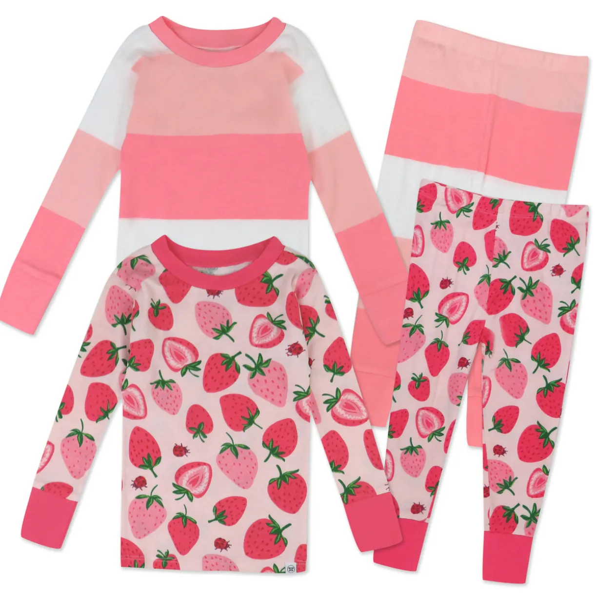 4-Piece Long Sleeve PJ Set