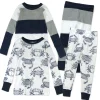 4-Piece Long Sleeve PJ Set