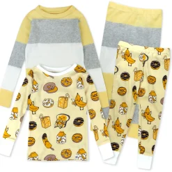 4-Piece Long Sleeve PJ Set