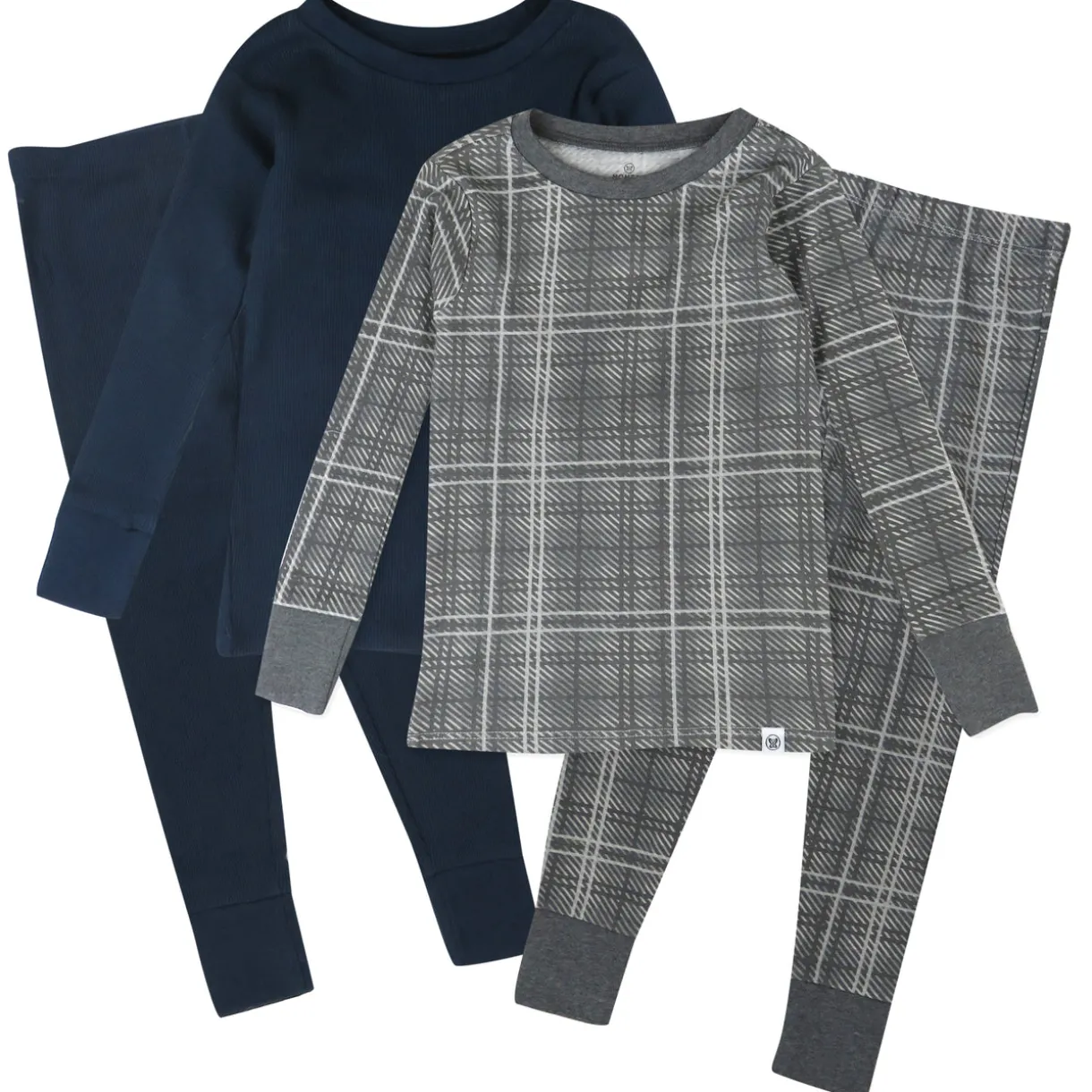 4-Piece Long Sleeve PJ Set