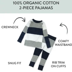 4-Piece Long Sleeve PJ Set