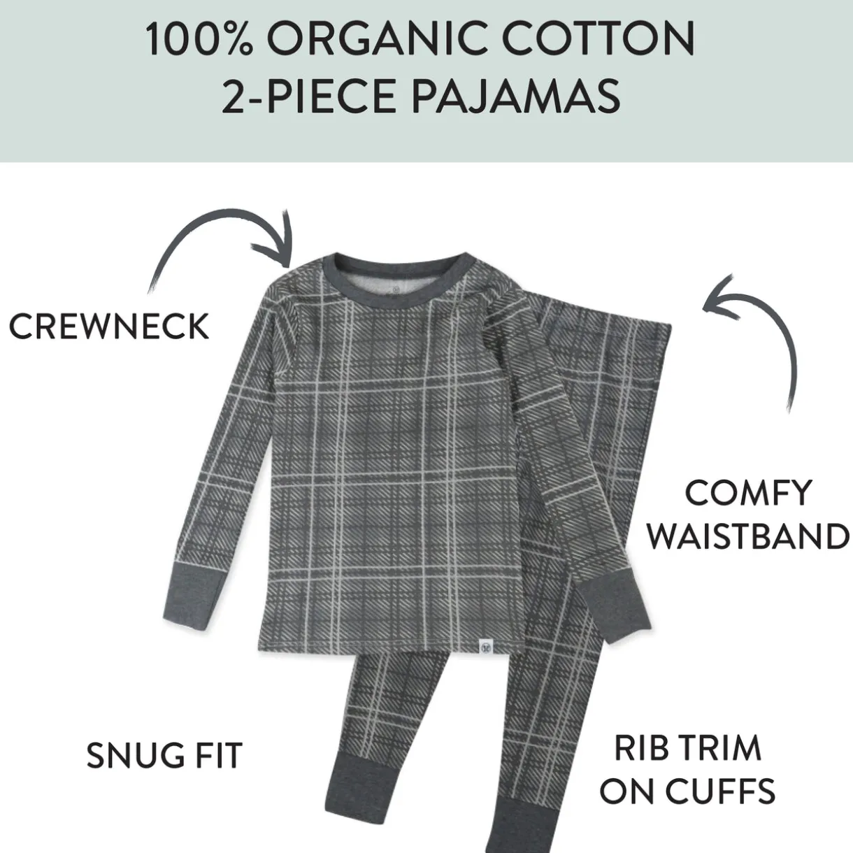 4-Piece Long Sleeve PJ Set