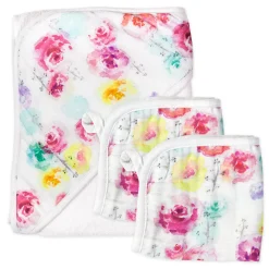 3-Piece Organic Cotton Hooded Towel Set