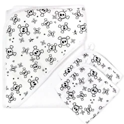 3-Piece Organic Cotton Hooded Towel Set