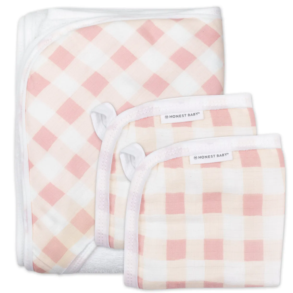 3-Piece Organic Cotton Hooded Towel Set