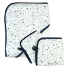 3-Piece Organic Cotton Hooded Towel Set