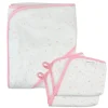 3-Piece Organic Cotton Hooded Towel Set