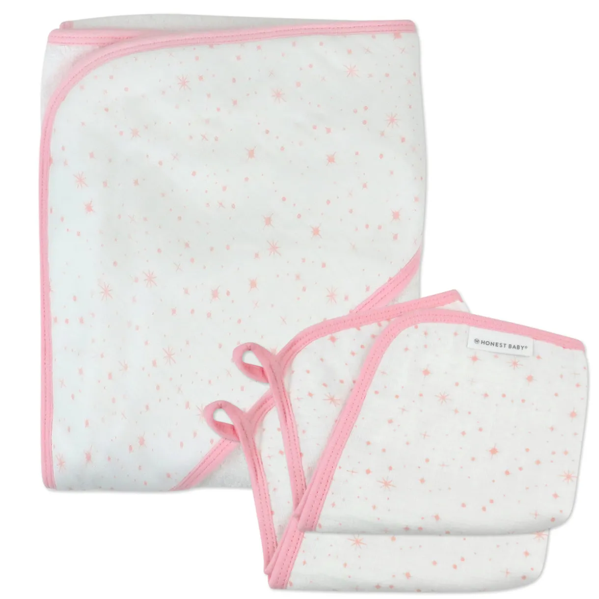 3-Piece Organic Cotton Hooded Towel Set