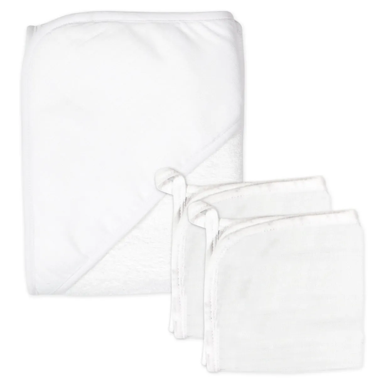 3-Piece Organic Cotton Hooded Towel Set