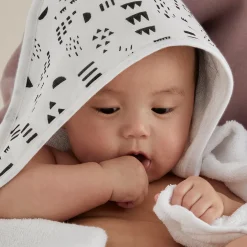 3-Piece Organic Cotton Hooded Towel Set