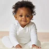 2-Piece Organic Cotton Matelassé Side-Snap Top and Pant Set