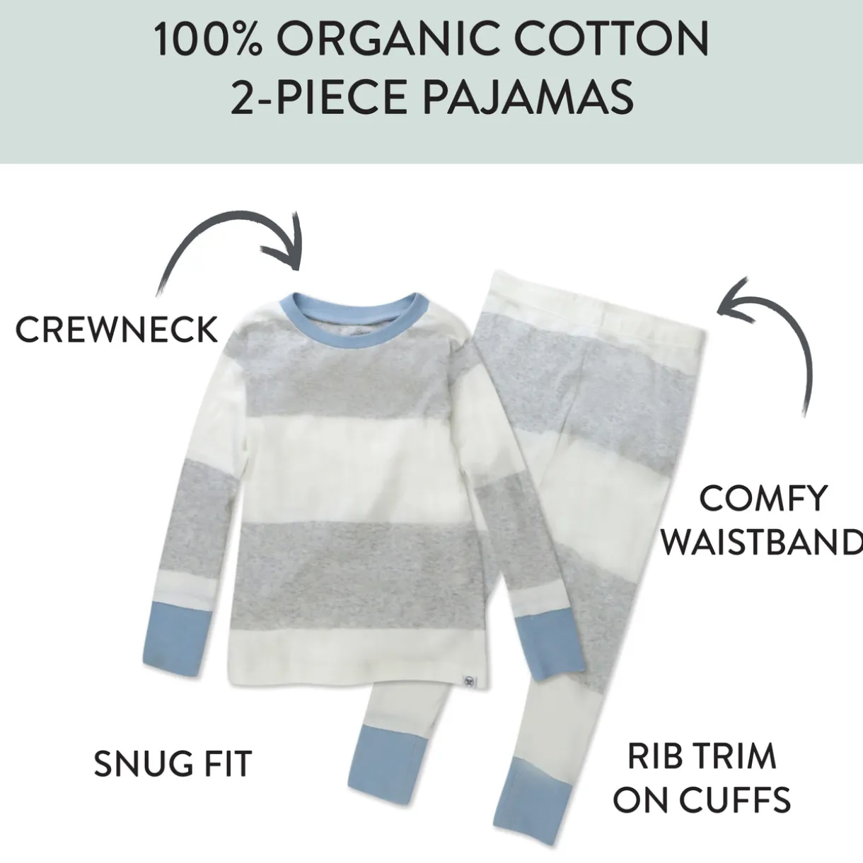 2-Piece Organic Cotton Pajamas