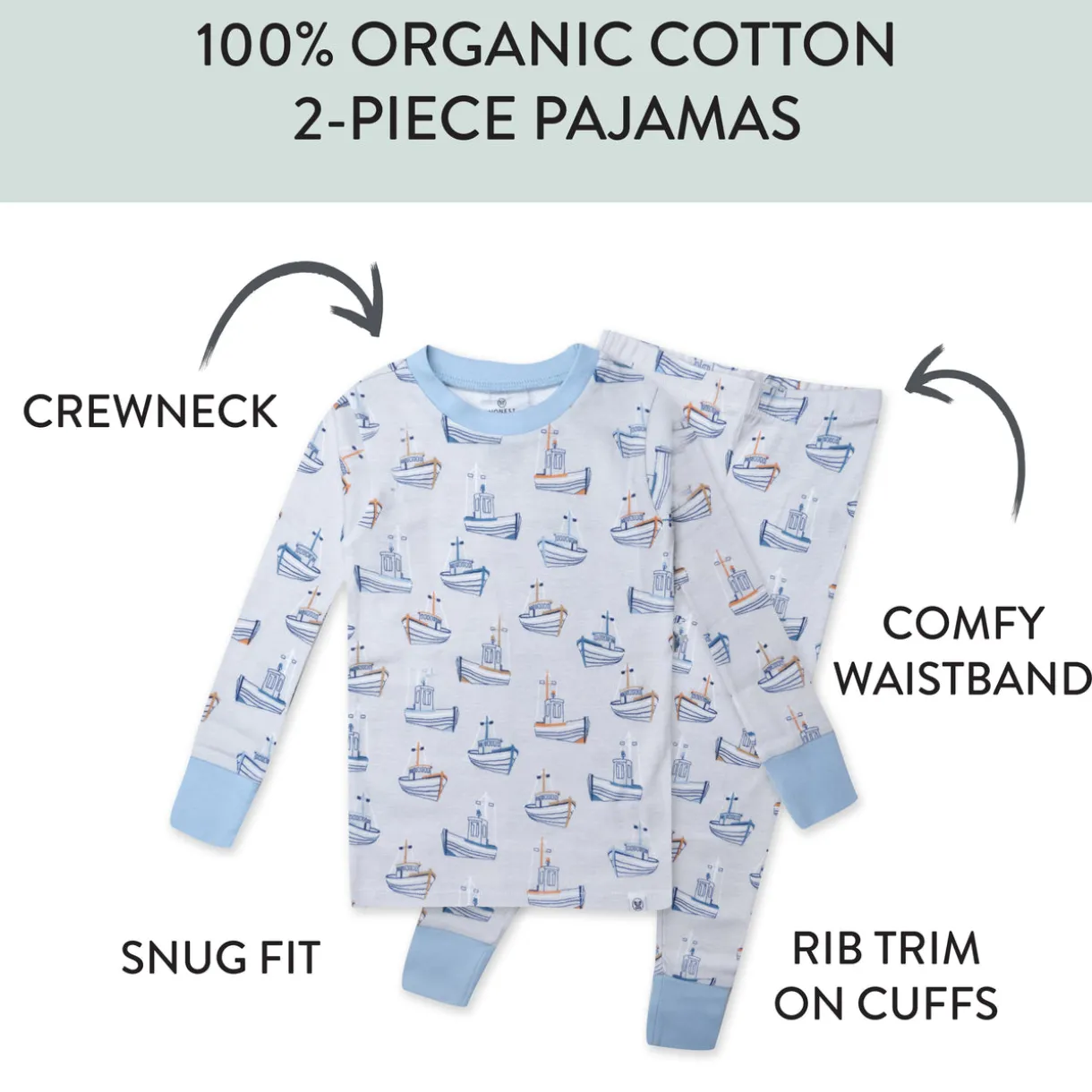 2-Piece Organic Cotton Pajamas