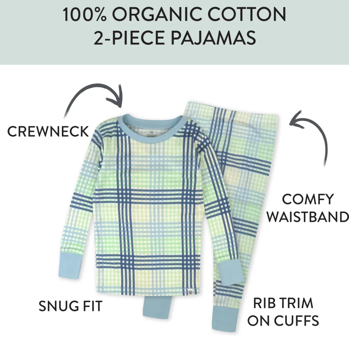 2-Piece Organic Cotton Pajamas