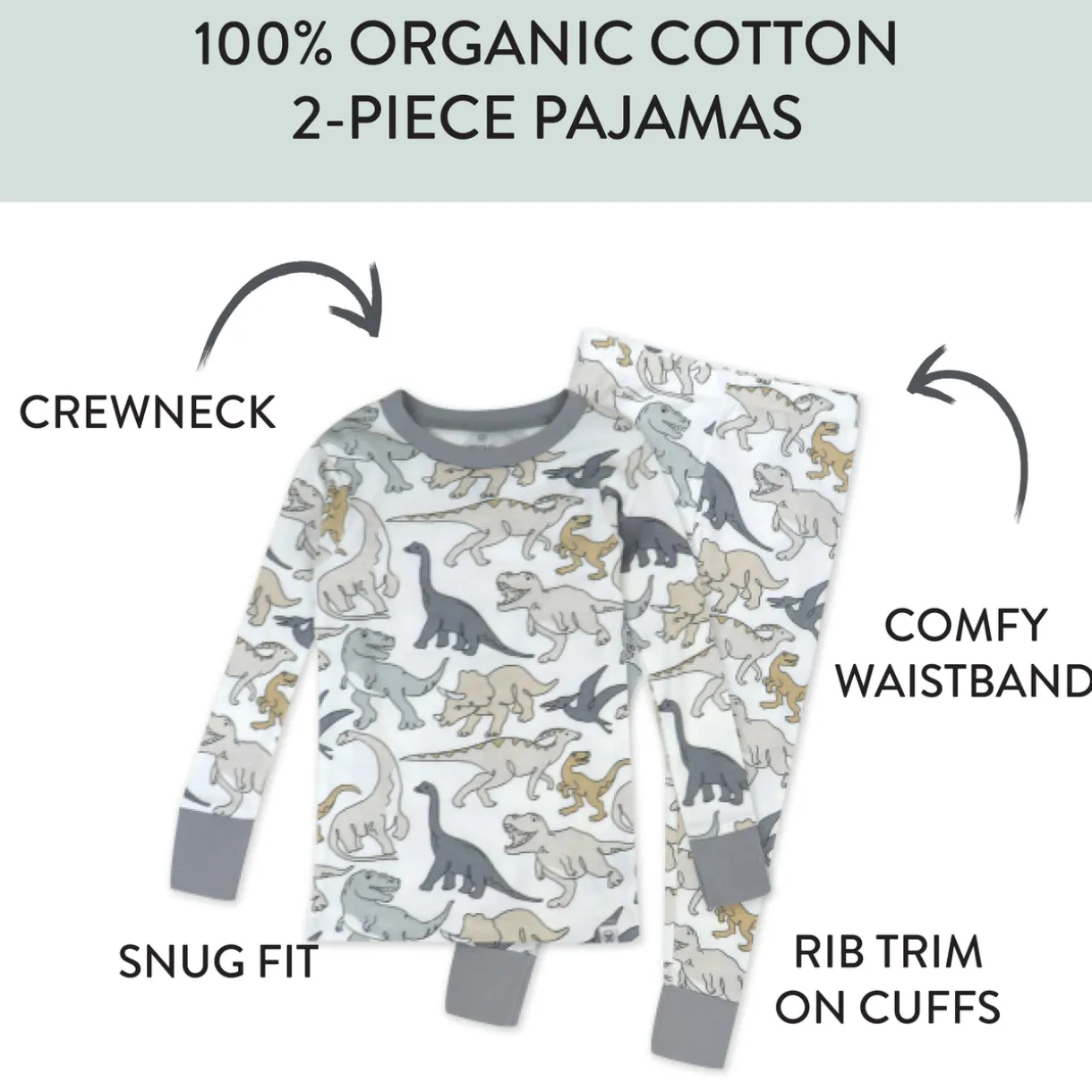 2-Piece Organic Cotton Pajamas
