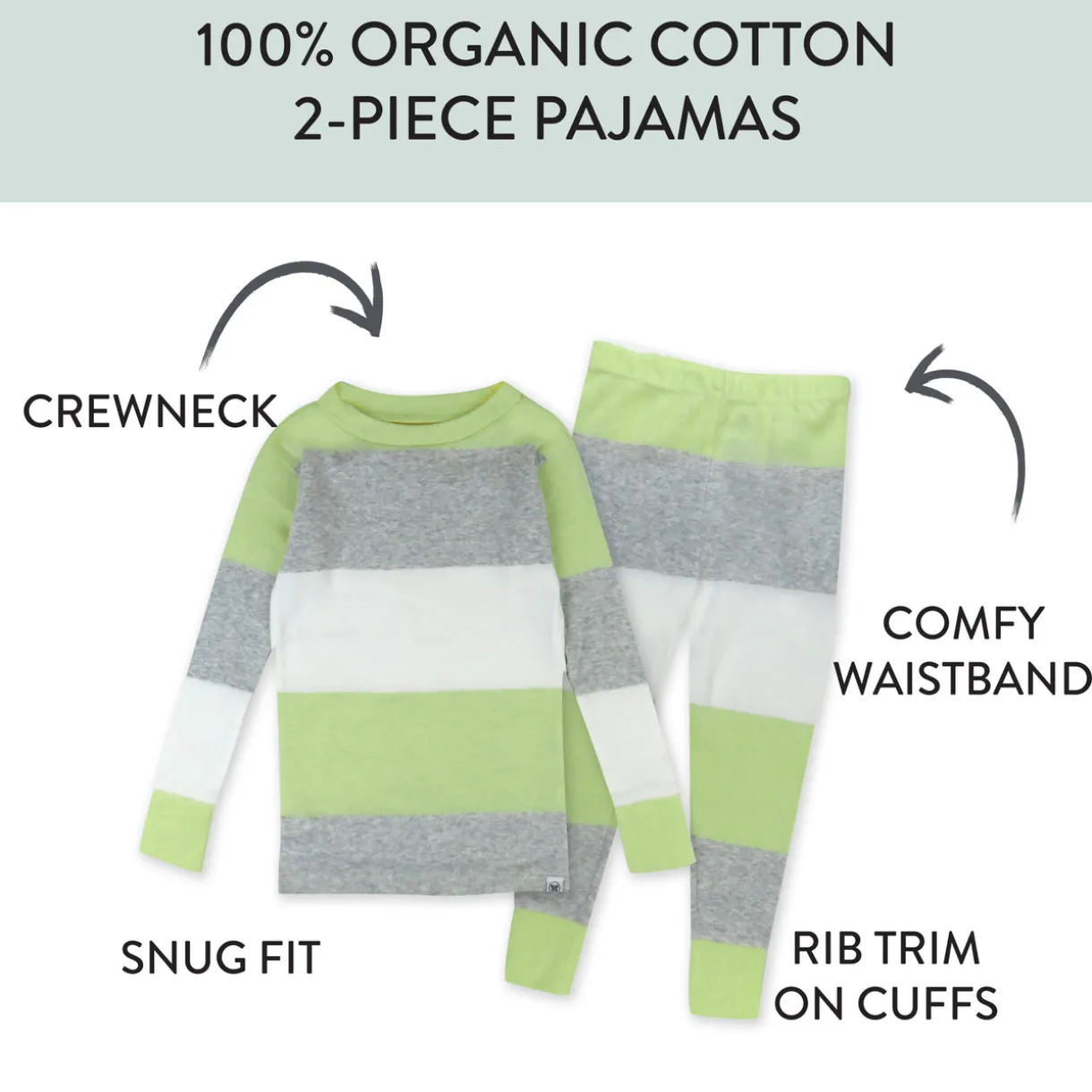 2-Piece Organic Cotton Pajamas