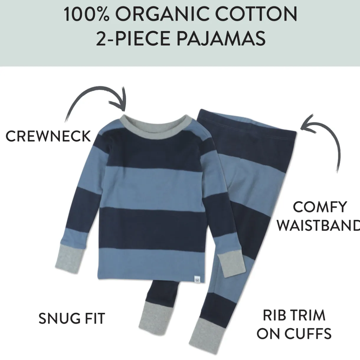 2-Piece Organic Cotton Pajamas