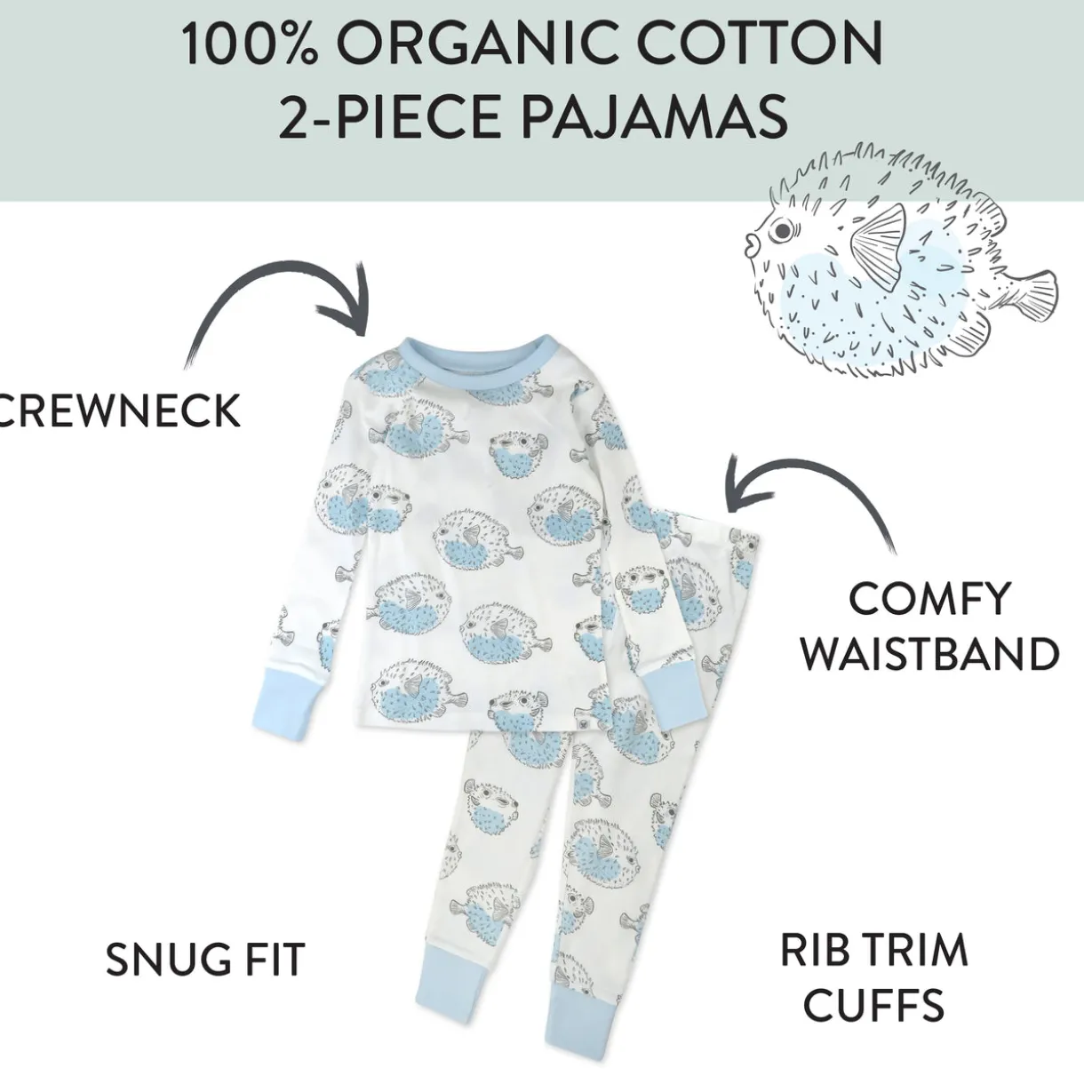 2-Piece Organic Cotton Pajamas
