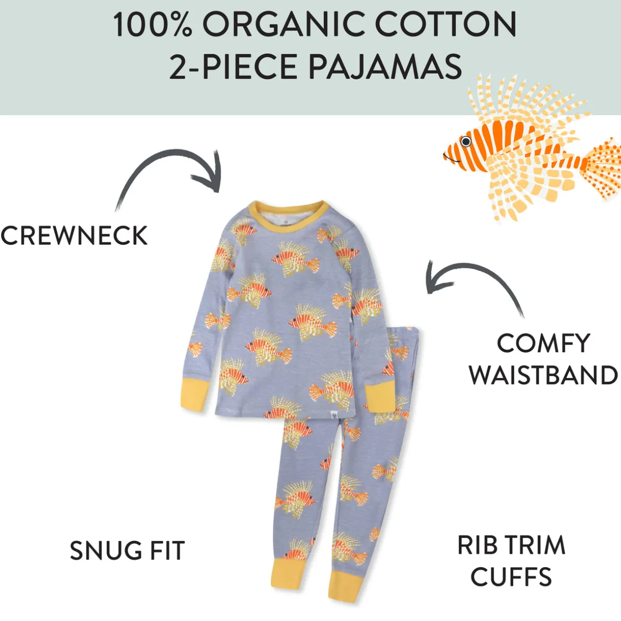 2-Piece Organic Cotton Pajamas