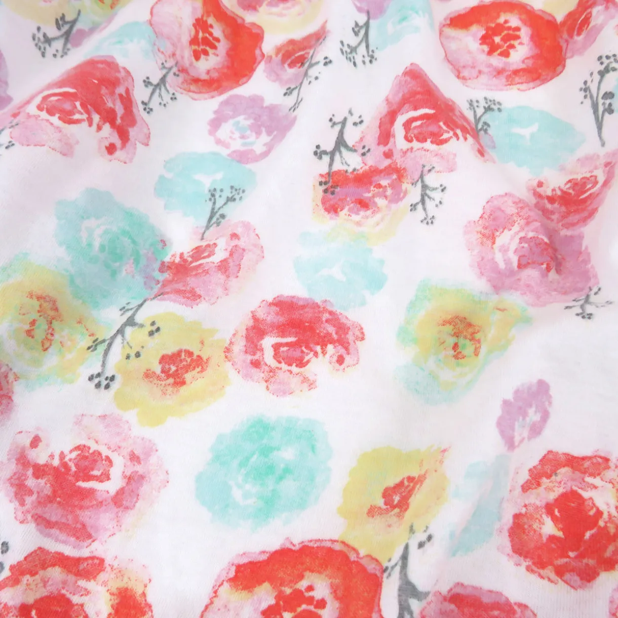 2-Piece Organic Cotton Printed & Terry Changing Pad Cover Set