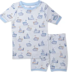 2-Piece Organic Cotton Short Sleeve & Shorts Pajama Set