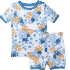 2-Piece Organic Cotton Short Sleeve & Shorts Pajama Set