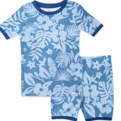 2-Piece Organic Cotton Short Sleeve & Shorts Pajama Set
