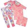 4-Piece Short Sleeve, Short and Long Leg PJ Set