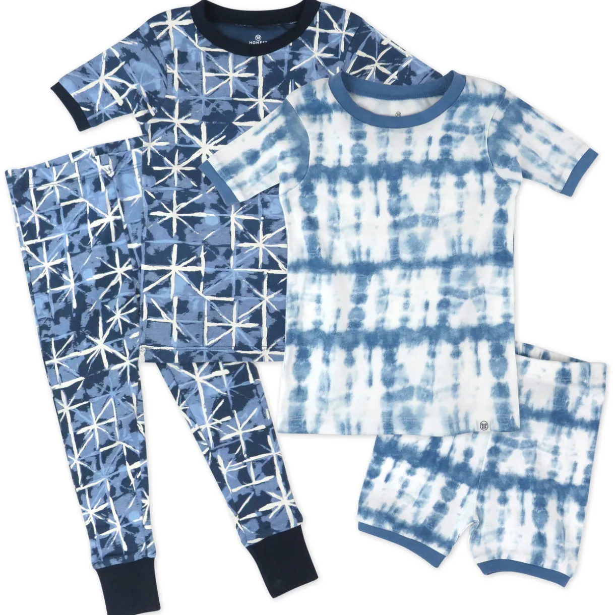 4-Piece Short Sleeve, Short and Long Leg PJ Set