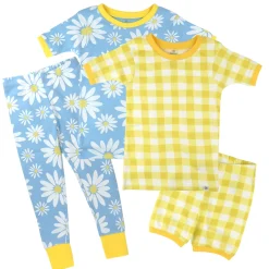 4-Piece Short Sleeve, Short and Long Leg PJ Set