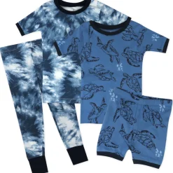 4-Piece Short Sleeve, Short and Long Leg PJ Set