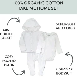 3-Piece TAKE ME HOME Organic Cotton Gift Set