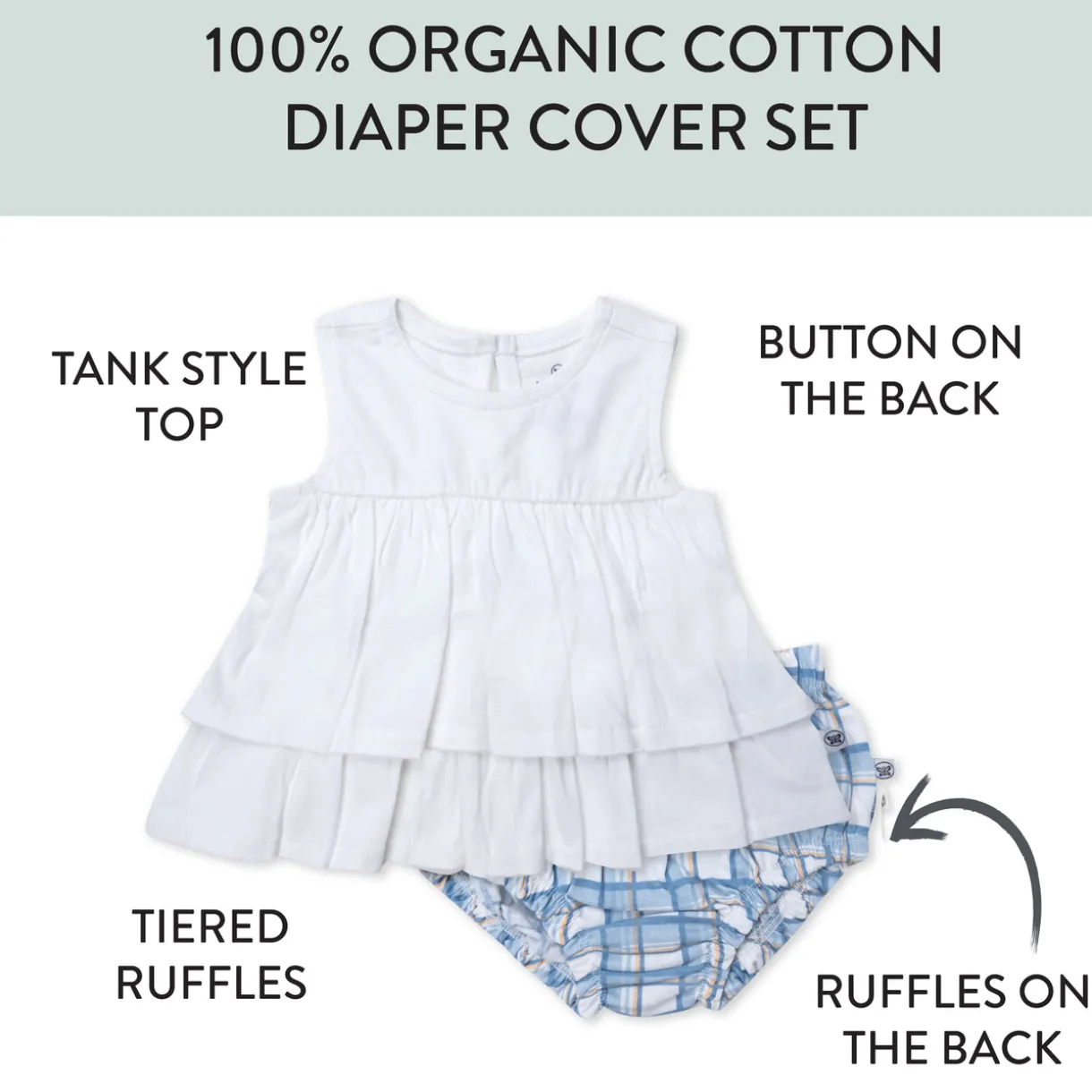 2-Piece Top with Diaper Cover