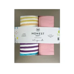 SNUGGLE TIME 2-Pack Organic Cotton Swaddle Blankets Gift Set