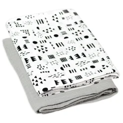 SNUGGLE TIME 2-Pack Organic Cotton Swaddle Blankets Gift Set