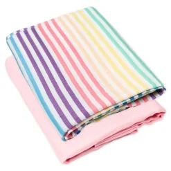 SNUGGLE TIME 2-Pack Organic Cotton Swaddle Blankets Gift Set