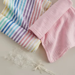 SNUGGLE TIME 2-Pack Organic Cotton Swaddle Blankets Gift Set