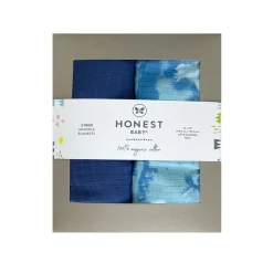 SNUGGLE TIME 2-Pack Organic Cotton Swaddle Blankets Gift Set