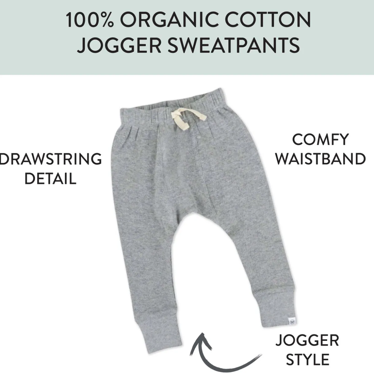 Toddler Organic Cotton Waffle Honest Pant