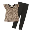 Toddler 2-Piece Legging and Flutter Sleeve Shirt Set